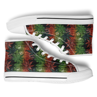 Chokefish™ Urban Peak Retro High Tops-Cannabis-005